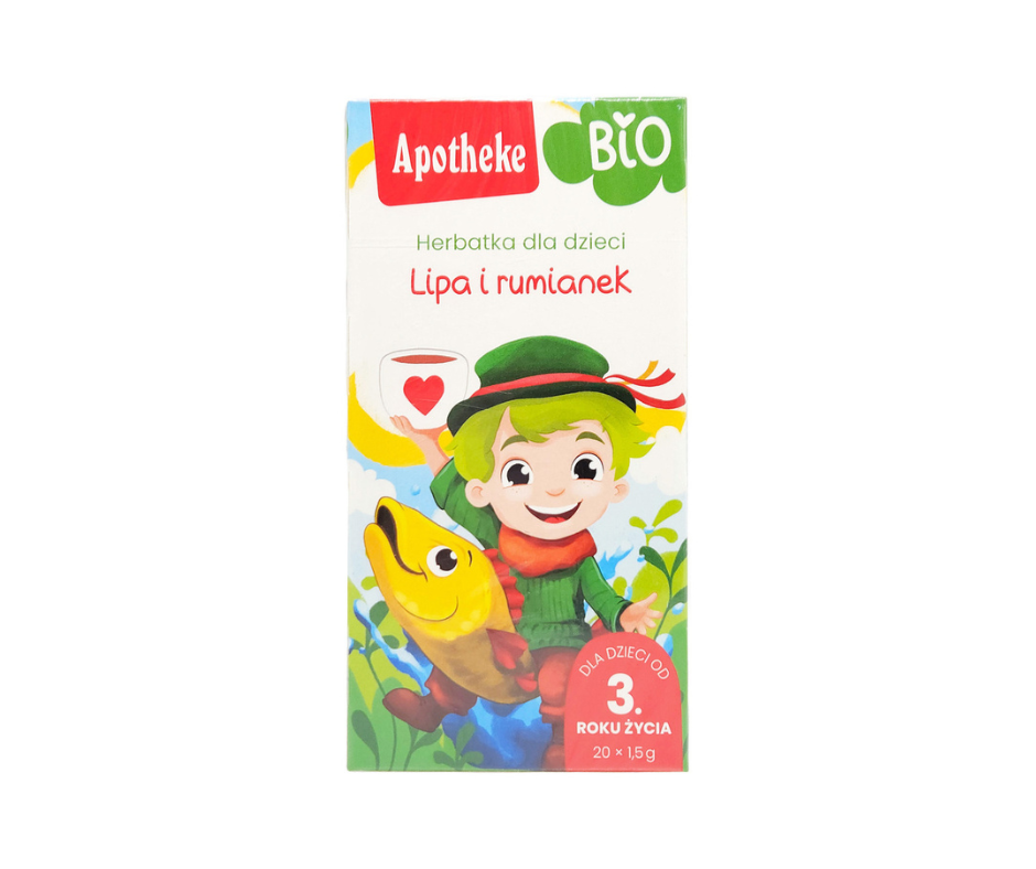 Herbatka dla dzieci lipa, czarny bez, rumianek (20 x 1,5g) BIO - APOTHEKE
