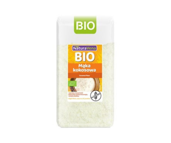 Mąka kokosowa BIO bezglutenowa 500 g - NATURAVENA
