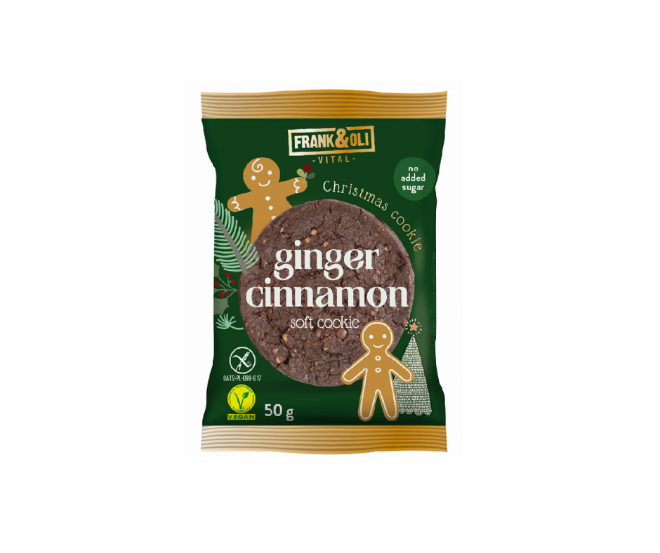 Ciastko świąteczne cynamonowe z imbirem 50 g - Frank&Oli