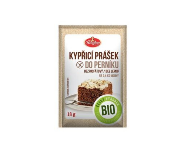 Proszek Do Pieczenia Z Przyprawą Do Piernika Bezglutenowy Bio 18 G - AMYLON