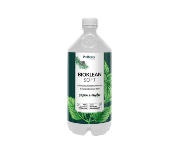 BioKlean Soft mikroorganiczny płyn do mycia sosna i mięta 1000 ml- Probiotics