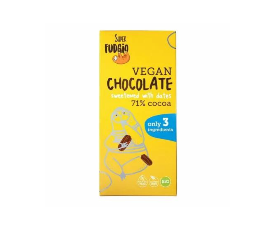 Czekolada Słodzona Daktylami Bezglutenowa Bio 80 g Super Fudgio