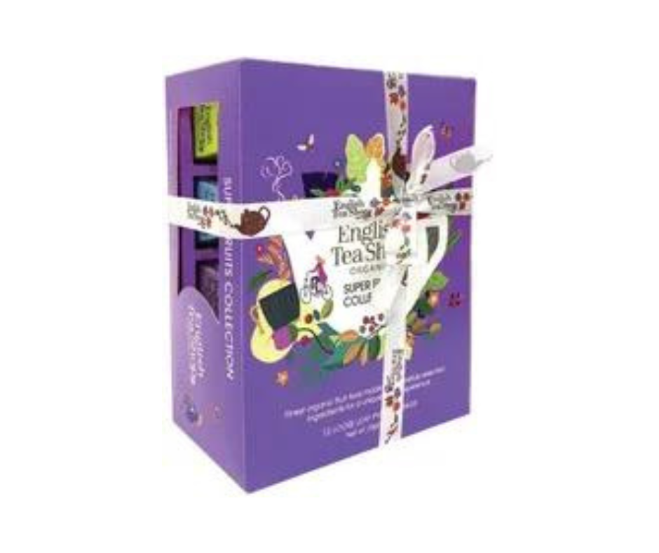 KOLEKCJA HERBATEK OWOCOWYCH BIO PIRAMIDKI (SUPER FRUITS – 6 SMAKÓW) (12 x 2 g) 24 g - ENGLISH TEA SHOP ORGANIC