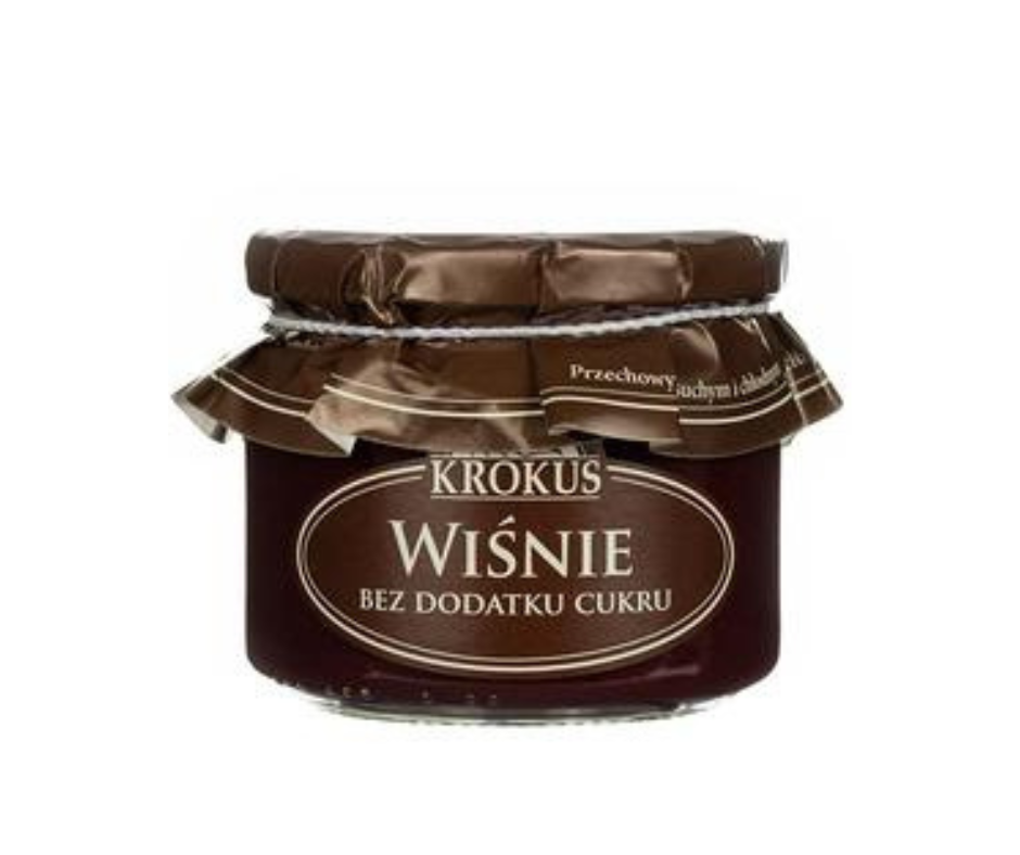 Powidła Wiśnia i jabłko bez dodatku cukru 310 g - Krokus