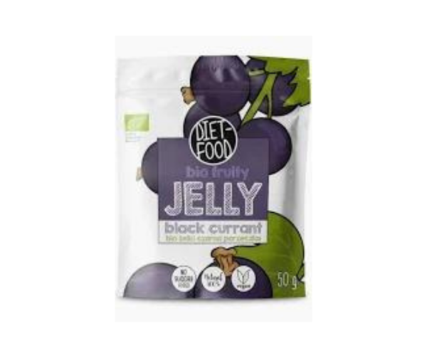 Żelki owocowe czarna porzeczka  BIO 50 g - DIET-FOOD