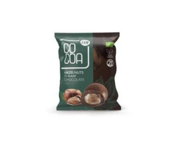 Orzechy Laskowe w Surowej Czekoladzie 70g - COCOA EKO