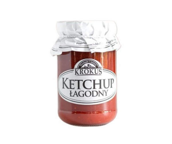 Ketchup łagodny bezglutenowy 180g - Krokus