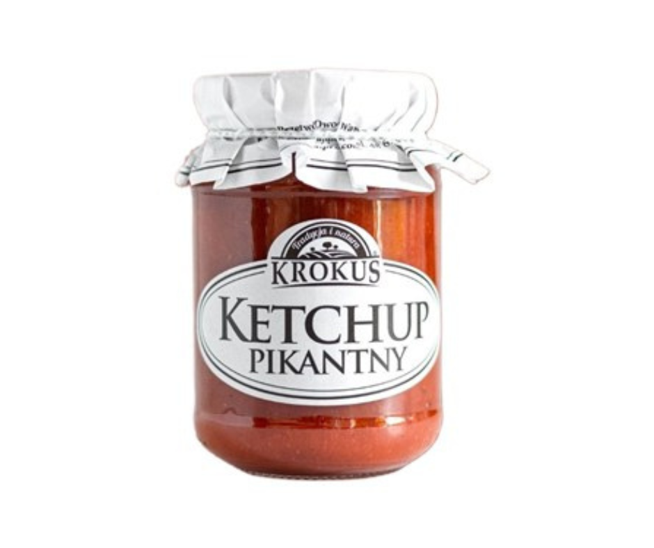 Ketchup Pikantny bezglutenowy 180g - Krokus