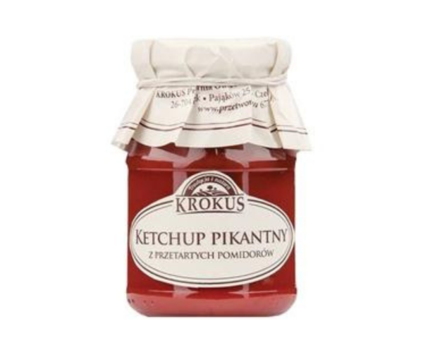Ketchup Pikantny Przetarte Pomidory 180g - Krokus