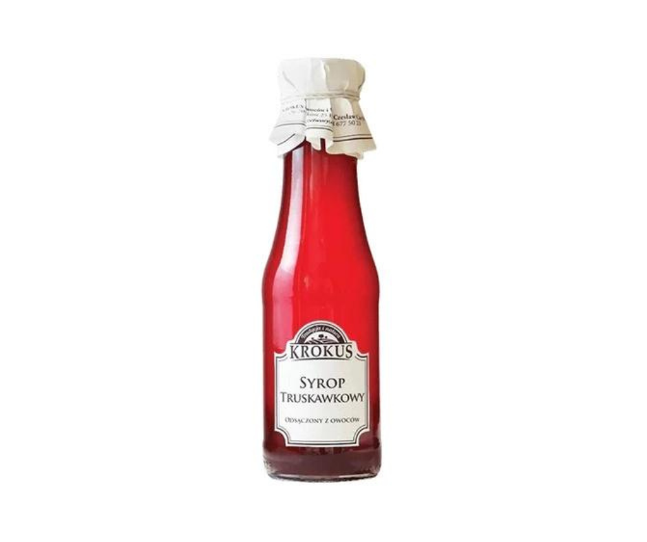 Syrop Truskawkowy Sok Truskawki 280ml (355g) - KROKUS