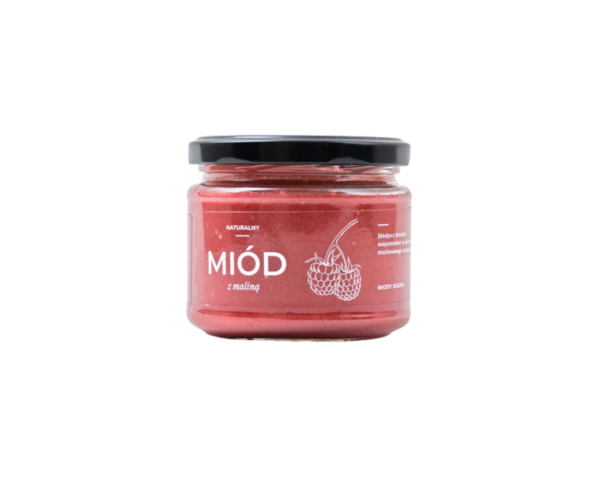 Miód z maliną 220g - Miody Suszka