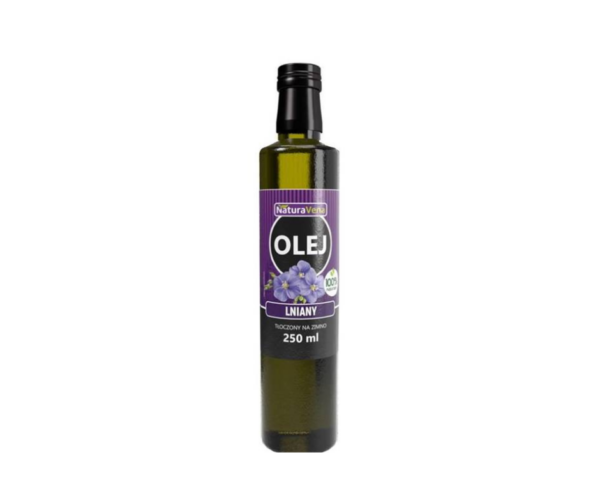Olej lniany tłoczony na zimno 250 ml - Naturavena