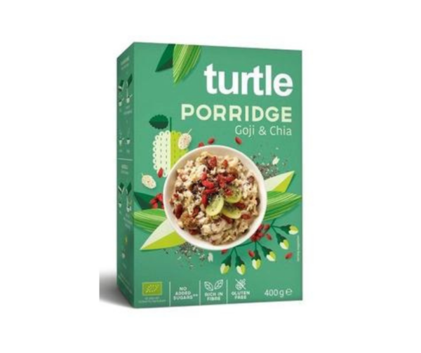 Owsianka Z Jagodami Goji I Nasionami Chia Bezglutenowa Bio 400 G - TURTLE