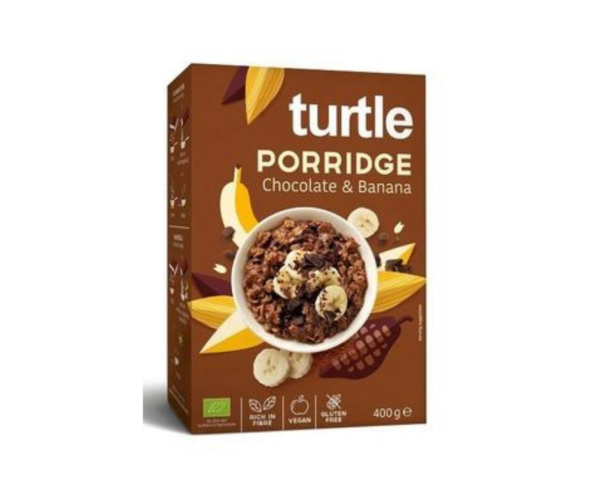 Owsianka Czekoladowo Bananowa Bezglutenowa Bio 400 G - TURTLE