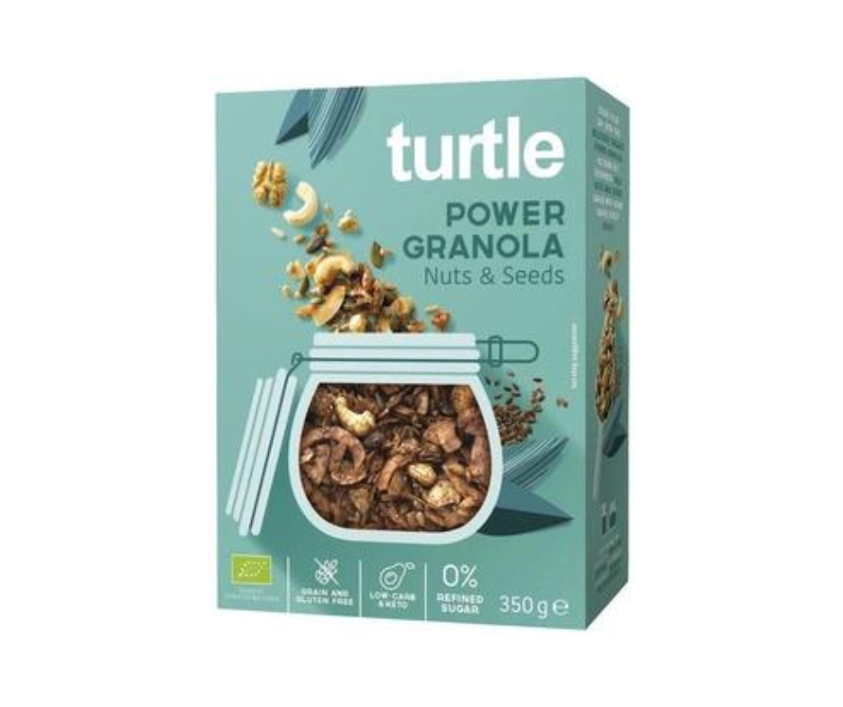 Granola Orzechy Nasiona Bezglutenowa Bio 350 G - TURTLE
