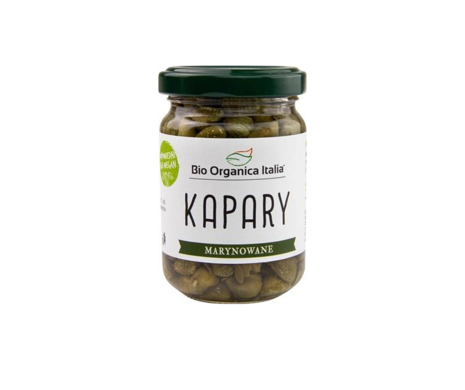 Kapary Marynowane Bio 140 G (90 G) (Słoik) - BIO ORGANICA ITALIA