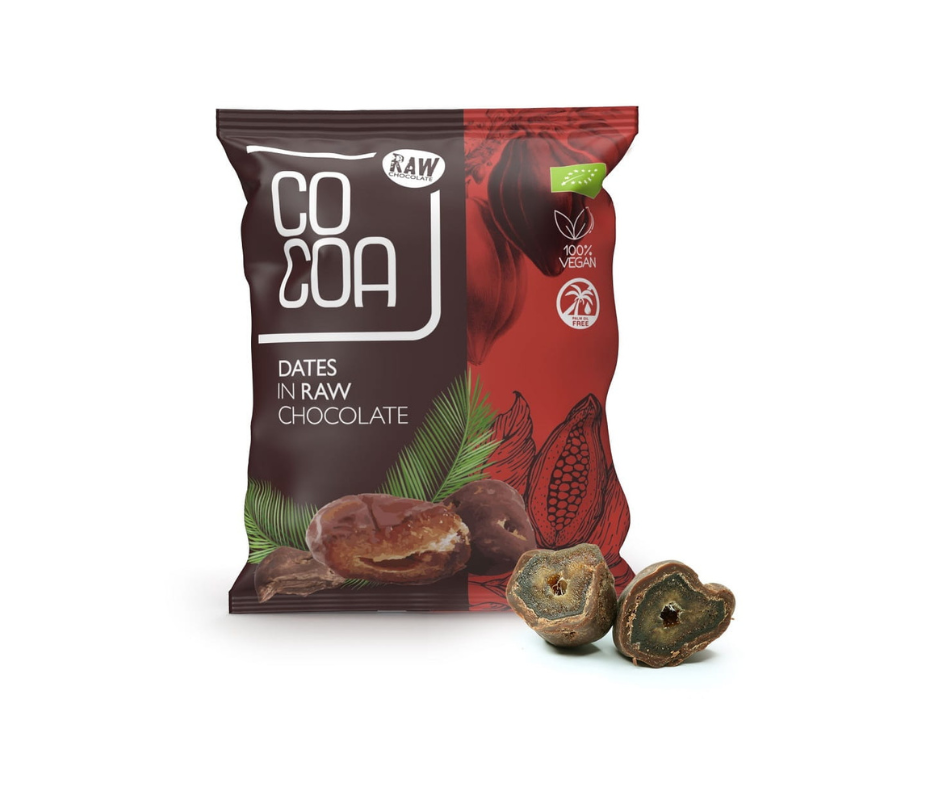 Daktyle w Surowej Czekoladzie BIO 70g - Cocoa