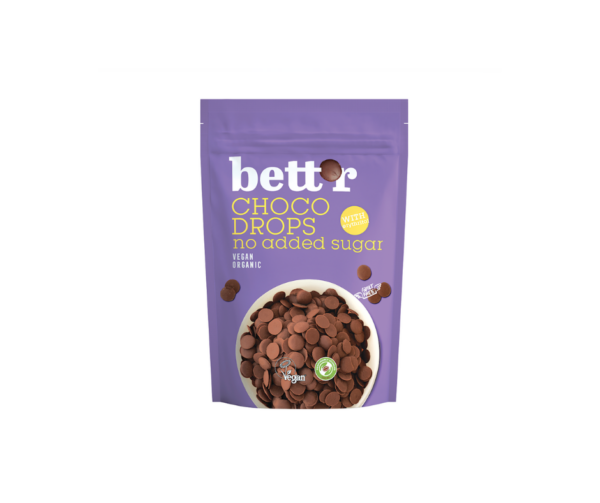 Dropsy czekoladowe bez dodatku cukru Bio 200 G - Bett'R