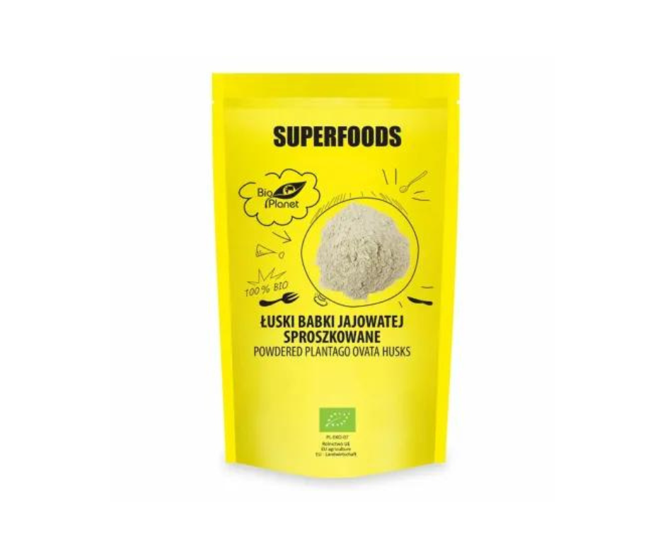 Łuski Babki Jajowatej Sproszkowane Bio 150 g - Bio Planet