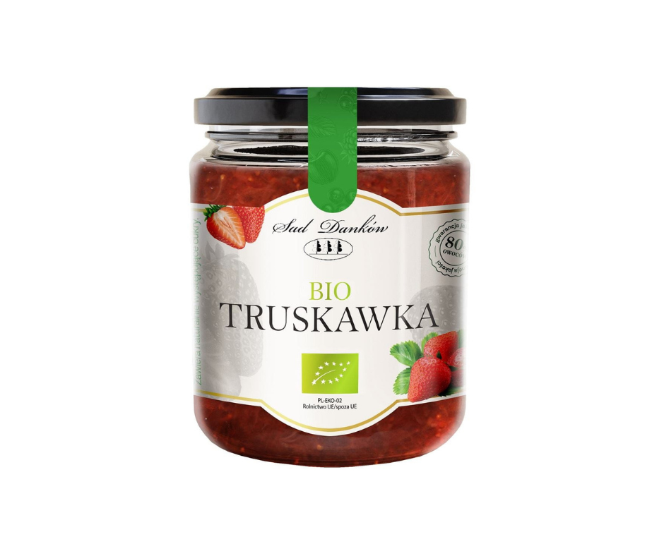 Truskawka 80% Owoców Bez Cukru 260g - Sad Danków
