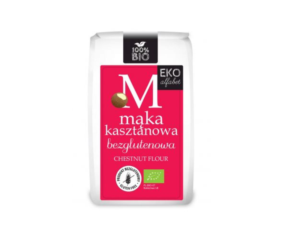 Mąka kasztanowa bezglutenowa 250g- Eko Alfabet
