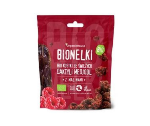 Pralinki Daktylowe Z Malinami Bezglutenowe Bio 50 G - Organic House (Bionelki)