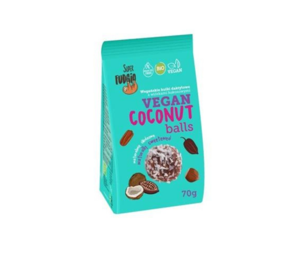 Kulki Daktylowe Z Wiórkami Kokosowymi Bio 70 G - ME GUSTO (SUPER FUDGIO)