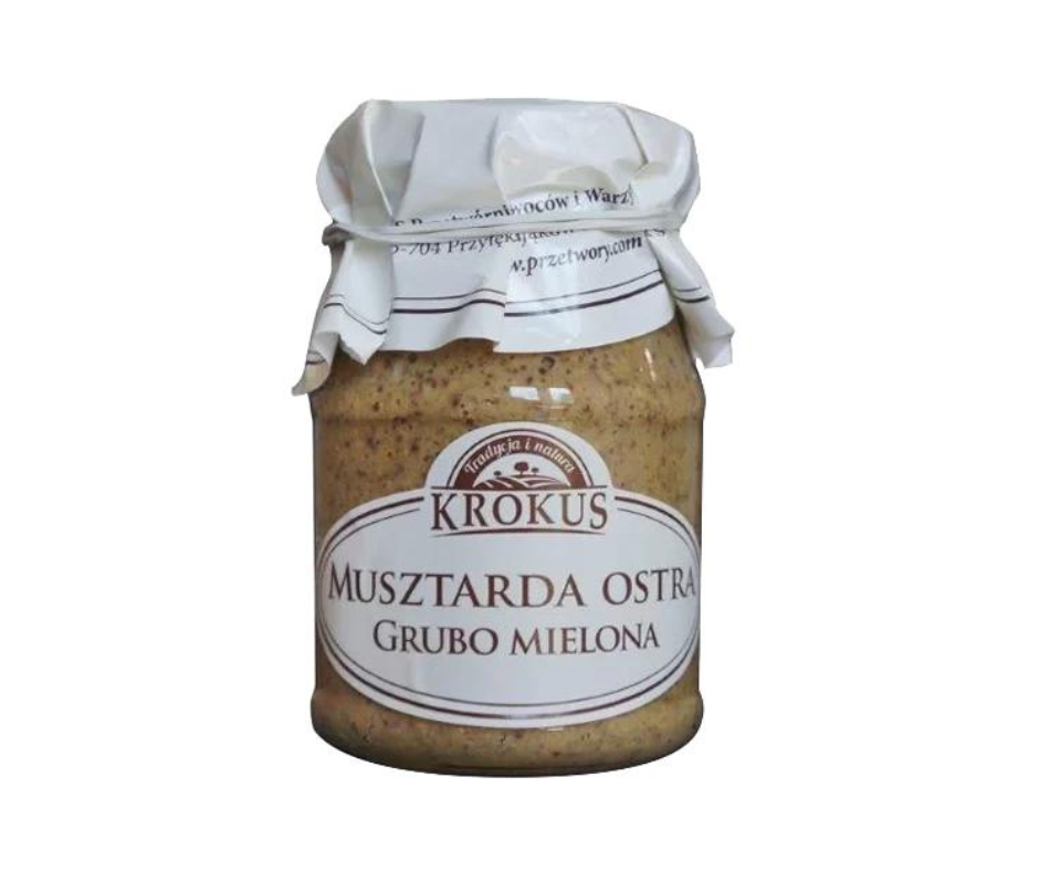 Musztarda Ostra Grubo Mielona 180g - Krokus