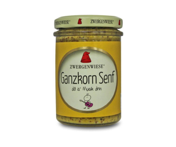 Musztarda Z Całymi Ziarnami Bezglutenowa Bio 160 Ml - Zwergenwiese