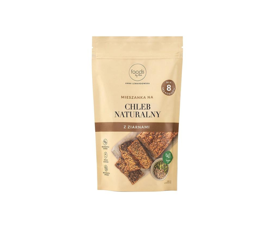 Chleb naturalny z ziarnami 350g- Foods by Ann
