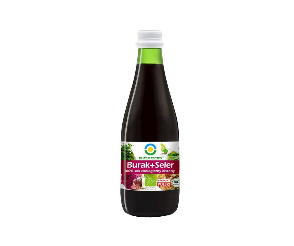 Sok z buraków i selerów kiszonych BIO, 300 ml- Bio Food