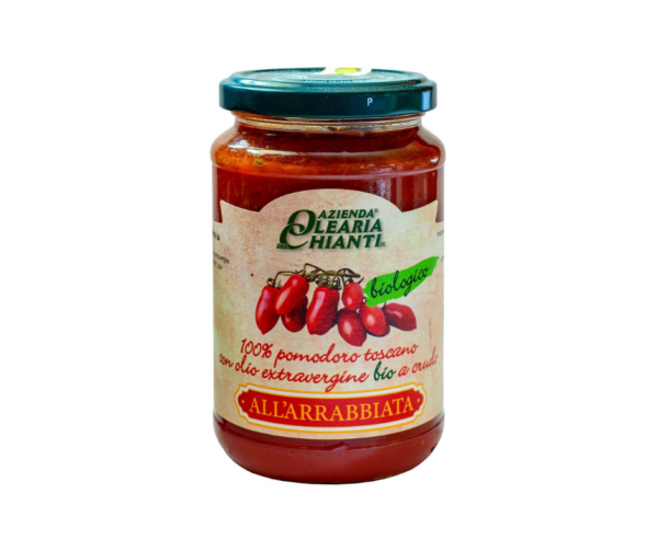 Sos pomidorowy z toskańskich pomidorów pikantny bezglutenowy BIO 340 G - Azienda Olearia Chianti