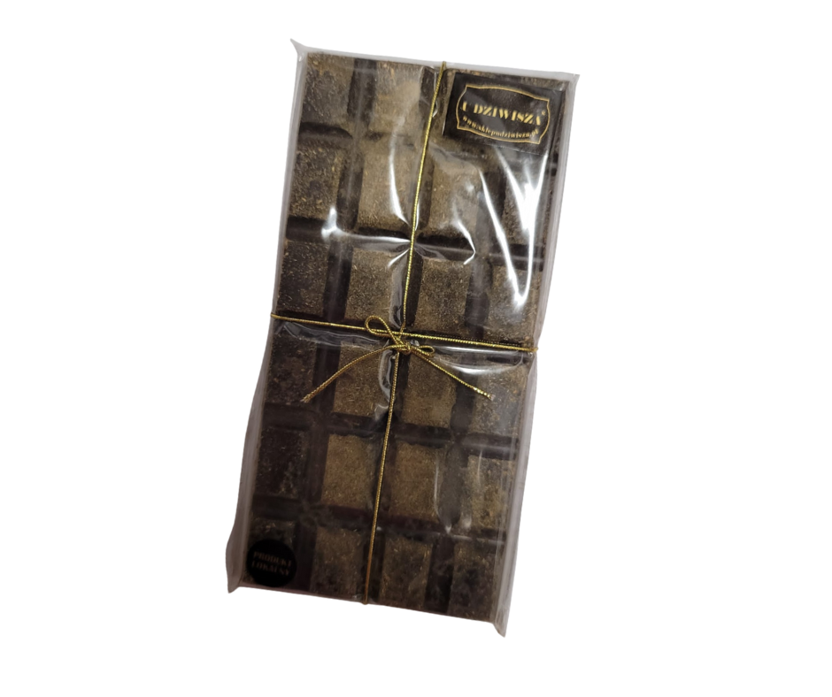 Czekolada artystyczna gorzka z ziołami 100g- u Dziwisza