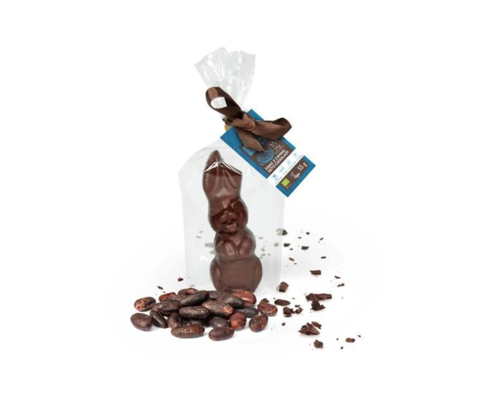Zając Z Ciemnej Czekolady Keto Bio 55 G - Cocoa