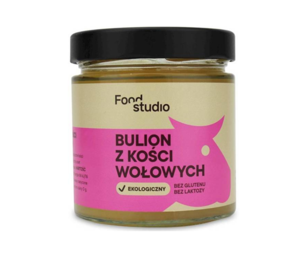 Bulion Z Kości Wołowych Bezglutenowy Bio 350 Ml - Food Studio
