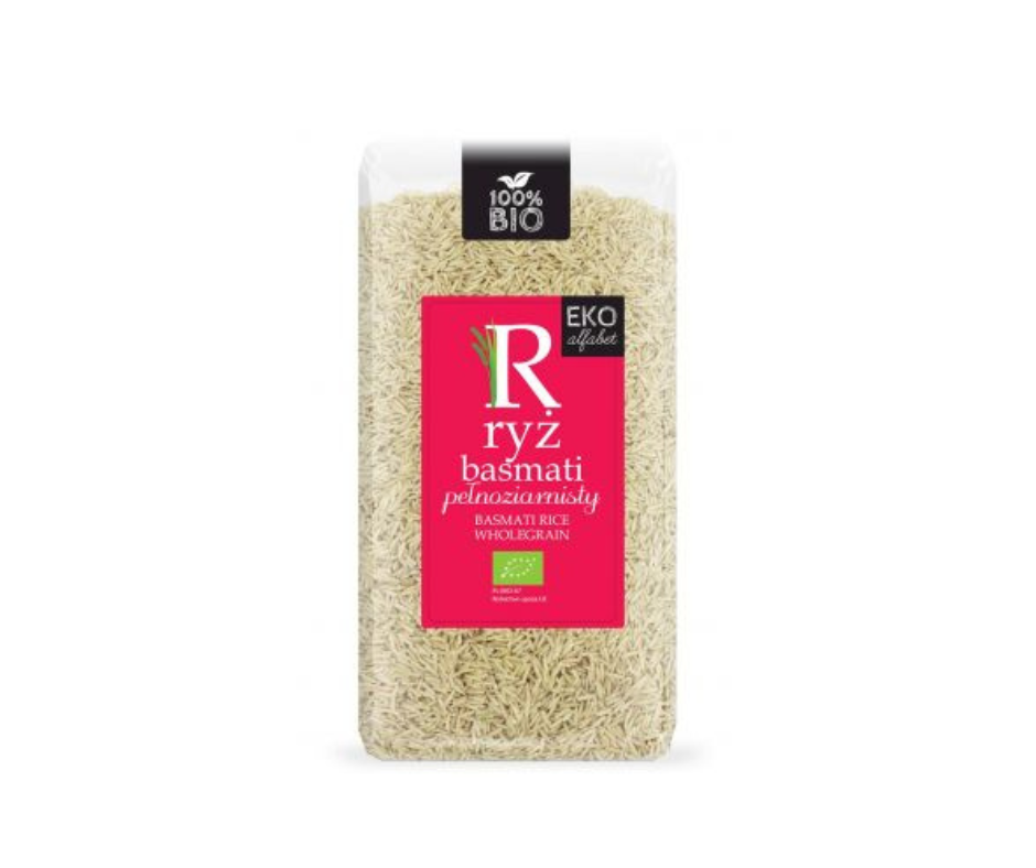 Ryż basmati pełnoziarnisty 500g - Eko Alfabet