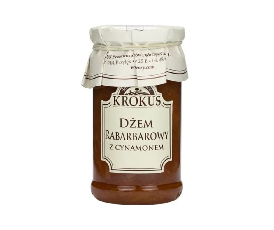 Dżem rabarbarowy z cynamonem 235g- Krokus