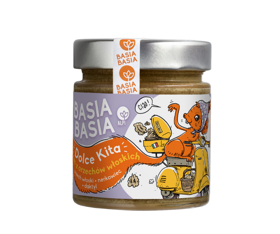 Dolce Kita 200g – krem z orzechów włoskich z nerkowcami i daktylem-Alpi Basia Basia