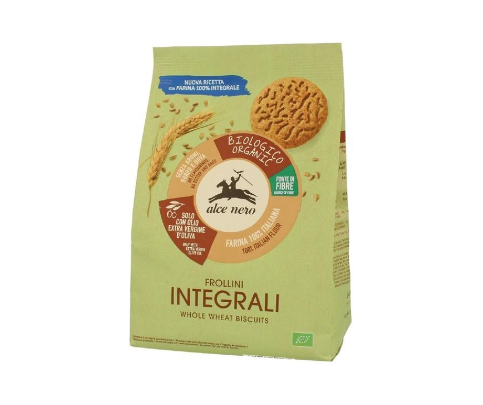 Herbatniki Pełnoziarniste Bio 350 G - Alce Nero
