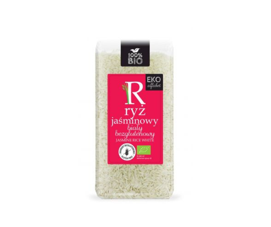 Ryż jaśminowy biały bezglutenowy BIO 500g - Eko Alfabet