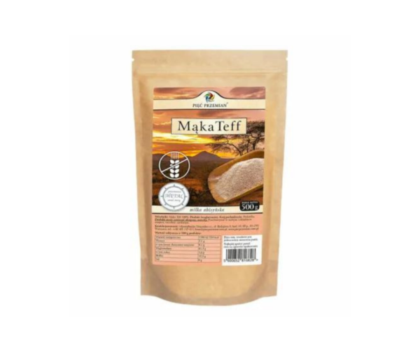 Mąka TEFF Bezglutenowa 500 g - Pięć Przemian