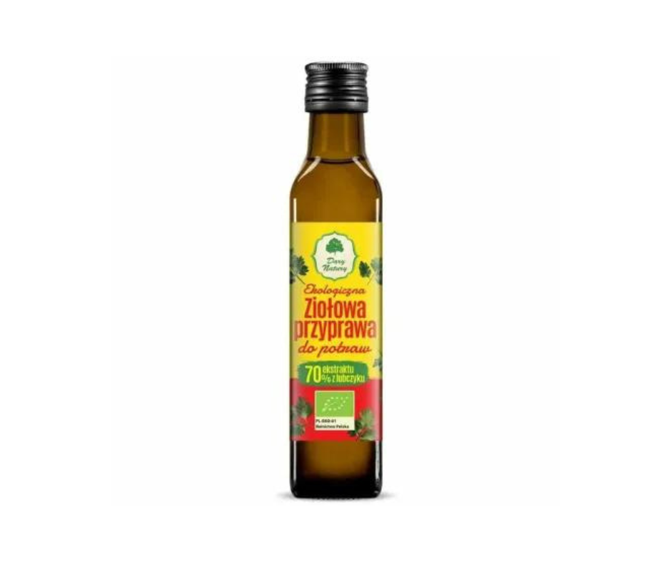 Ziołowa Przyprawa do Potraw w Płynie EKO 250 ml - Dary Natury