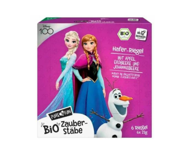 Batoniki Owsiane Jabłko, Truskawka, Czarna Porzeczka BIO 138 g (6 x 23 g) Kraina Lodu - Pure & Fun