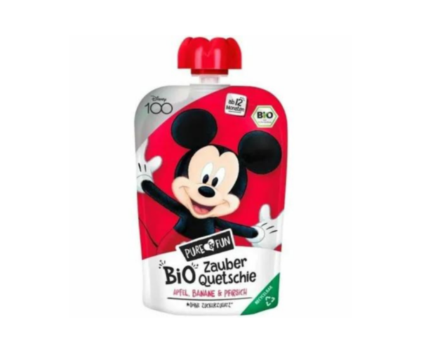 Przecier Jabłko Brzoskwinia Banan BIO 100 g Myszka Miki - Pure & Fun