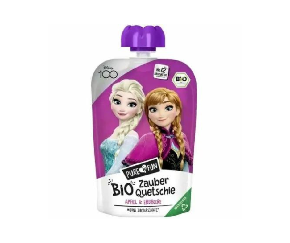 Przecier Jabłko Truskawka BIO 100 g Kraina Lodu Elza & Anna - Pure & Fun
