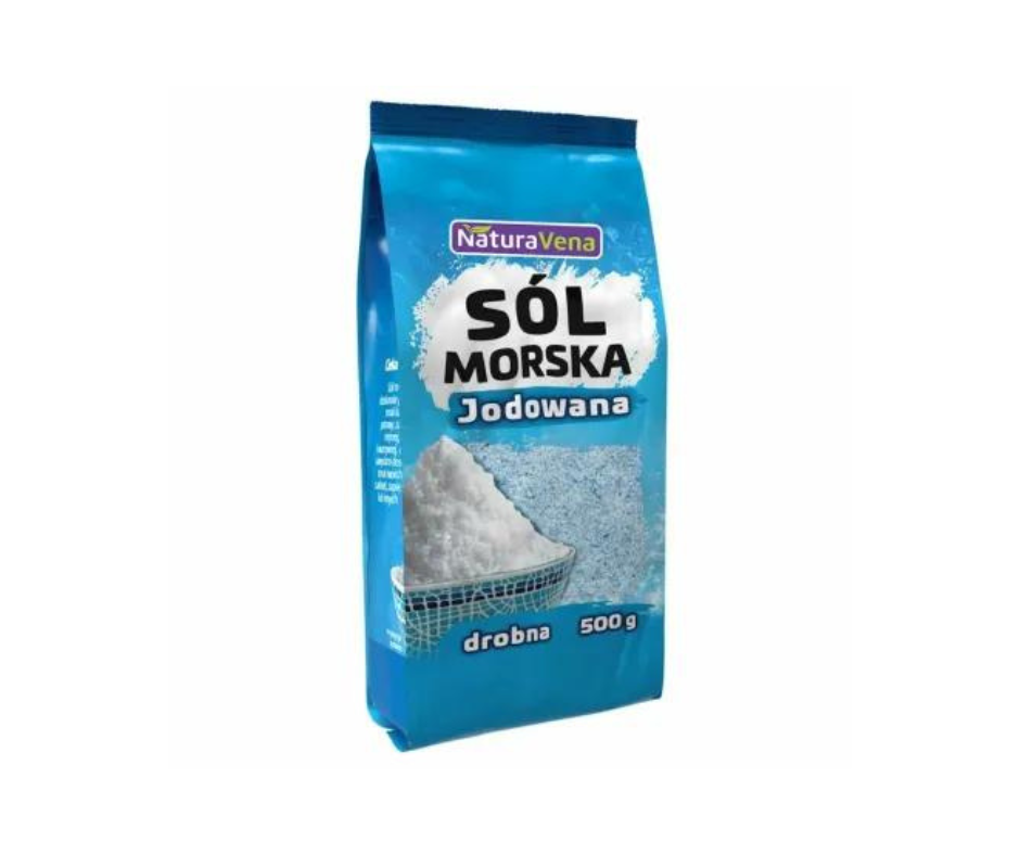 Sól Morska Drobno Mielona 500 g - Naturavena