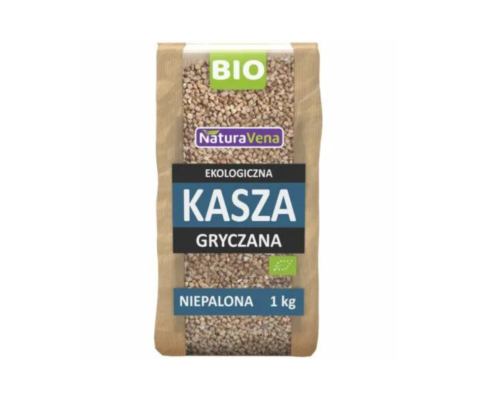 Kasza Gryczana Niepalona bezglutenowa Bio 1 kg - Natura Vena