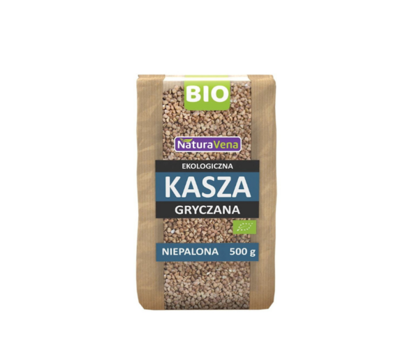 Kasza Gryczana Niepalona bezglutenowa Bio 500g - Natura Vena