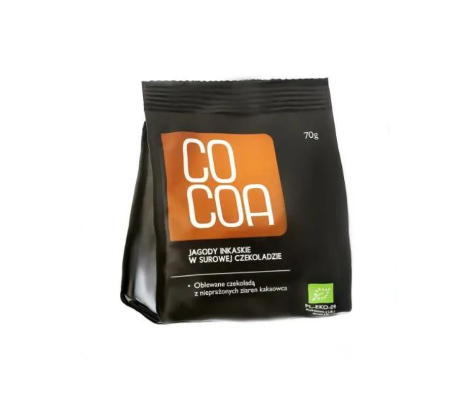 Jagody Inkaskie w Surowej Czekoladzie Bio 70 g - Cocoa