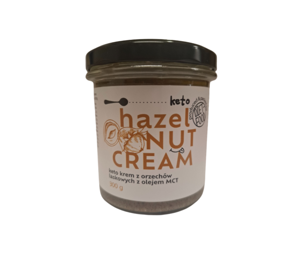Keto Krem z Orzechów Laskowych z Olejem MCT 300 g- Diet Food